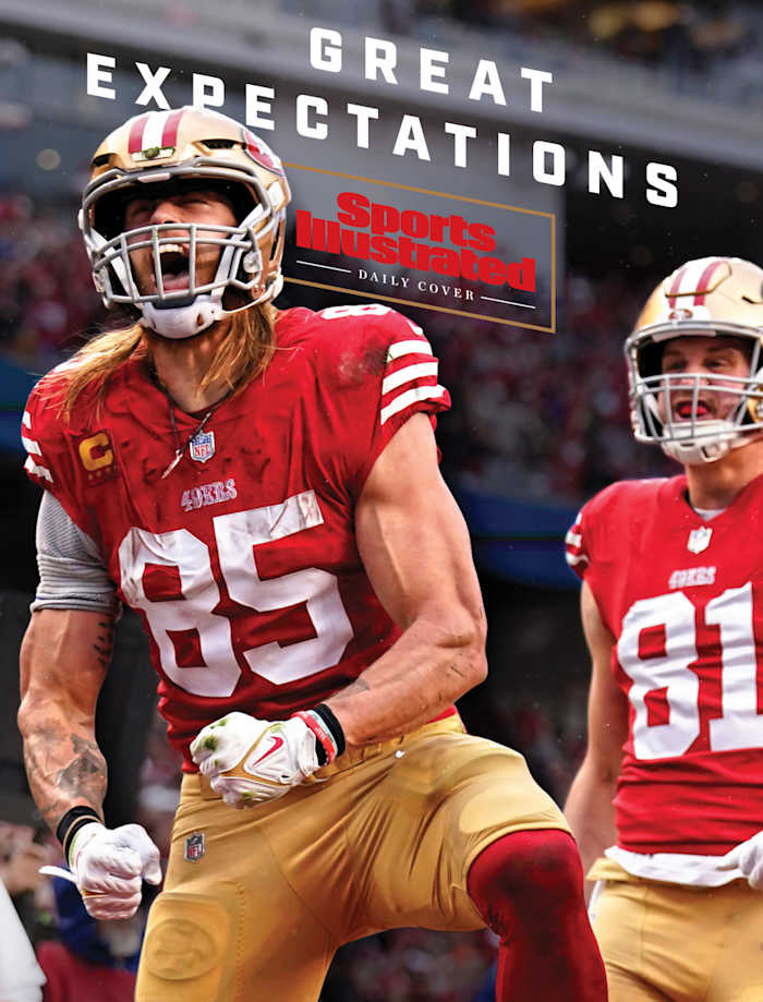 49ers players celebrate during a playoff win over the Seahawks